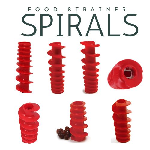 Food Strainer Spirals